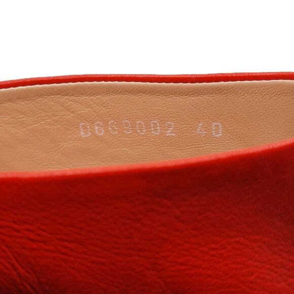 AGL ATTILIO GIUSTI LEOMBRUNI Red JANIS Slip-on Open Toe Mule Platform Heels 10 - Picture 15 of 16